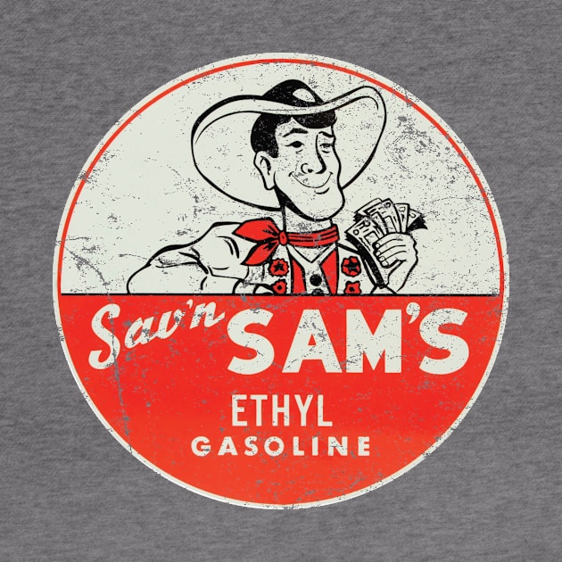 Sav'n Sam's Ethyl Gasoline by MindsparkCreative